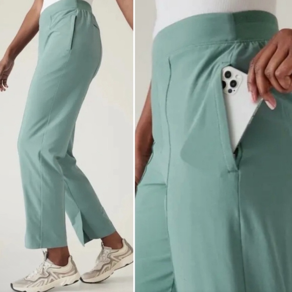 Athleta Brooklyn Heights Slim Pant in Teal size 18